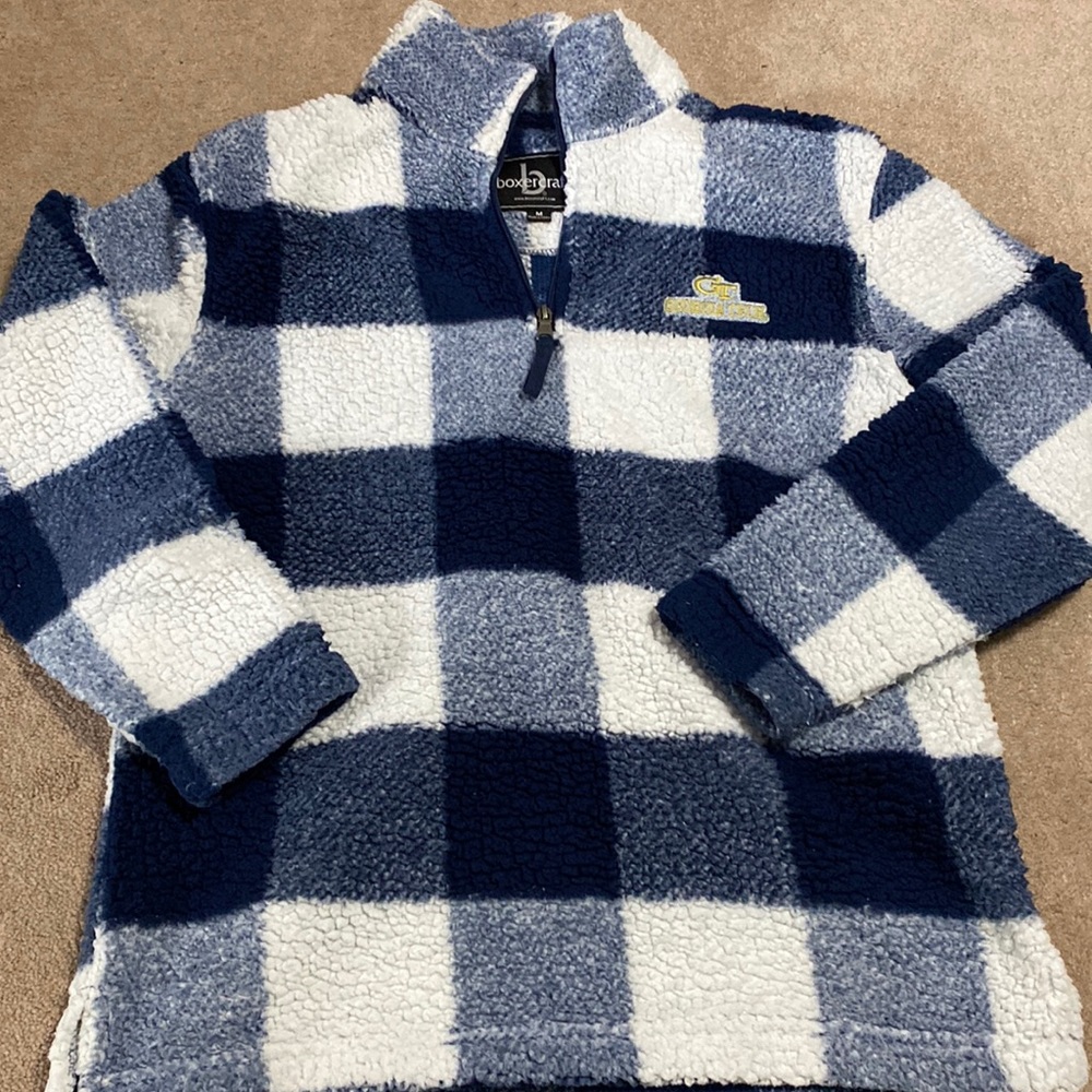 Georgia Tech 1/4 zip fleece pullover